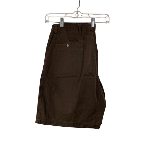 St. Johns Bay Classic Short 38 Brownstone Mens Double Pleats & Back Button Pocke - Picture 4 of 8